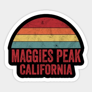 Maggies Peak California Vintage 70s 80s Distressed Retro Sticker